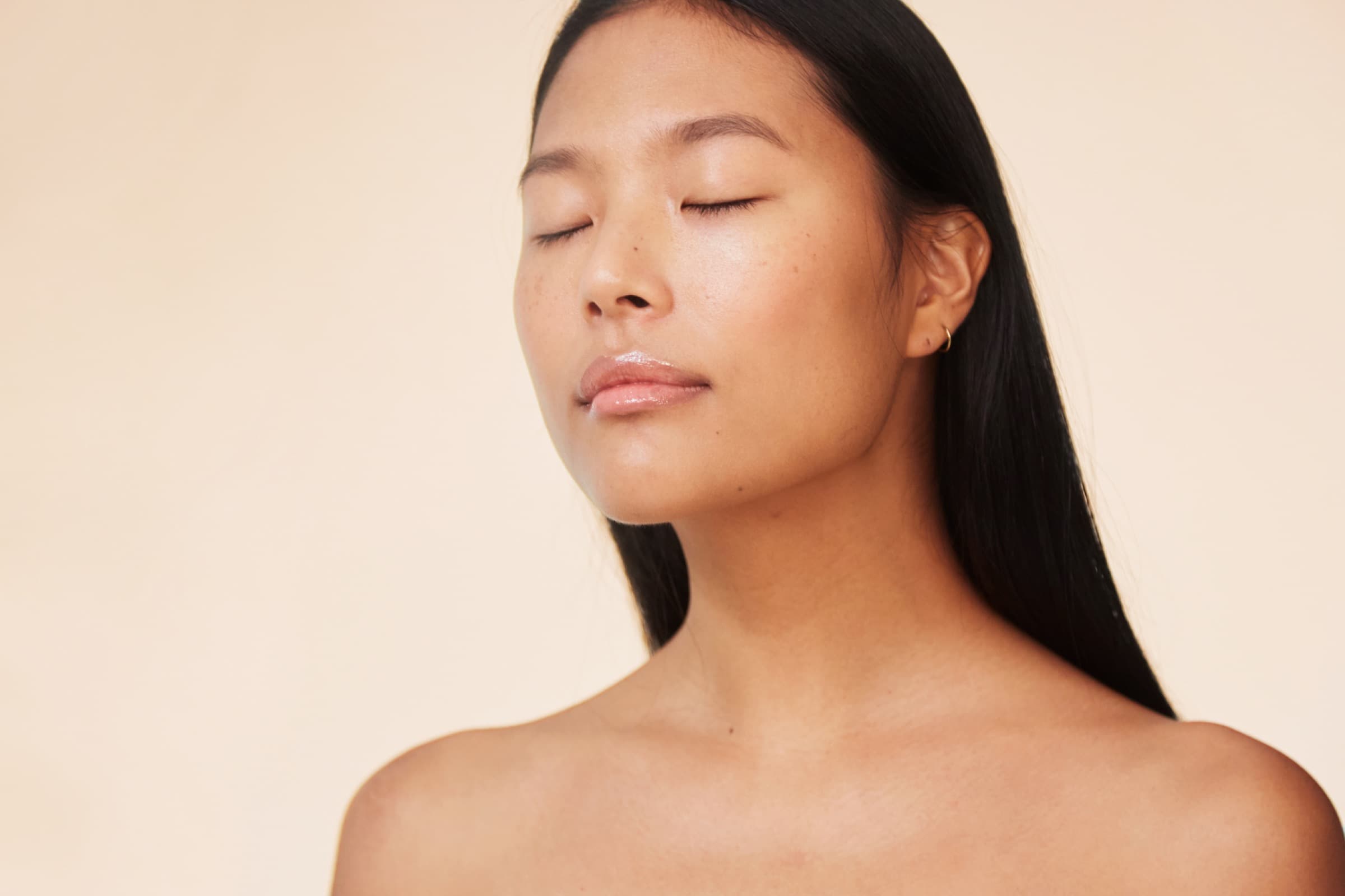 Serene close-up portrait